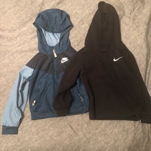 Nike hoodie and windbreaker